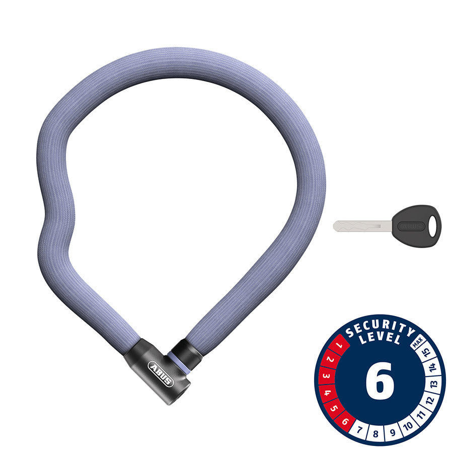 810689-02::0::810689-02::Abus, Goose 4204K, Cadenas à chaîne, Clé, 4mm, 110cm, 3.6', Silex