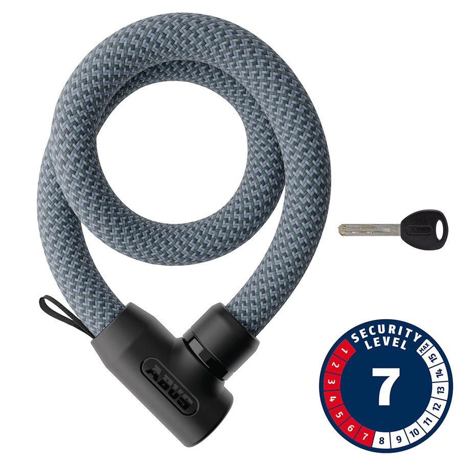 810692-03::0::810692-03::Abus, Yarnit 4004K, Cadenas à chaîne, Clé, 4mm, 110cm, 3.6', Denim