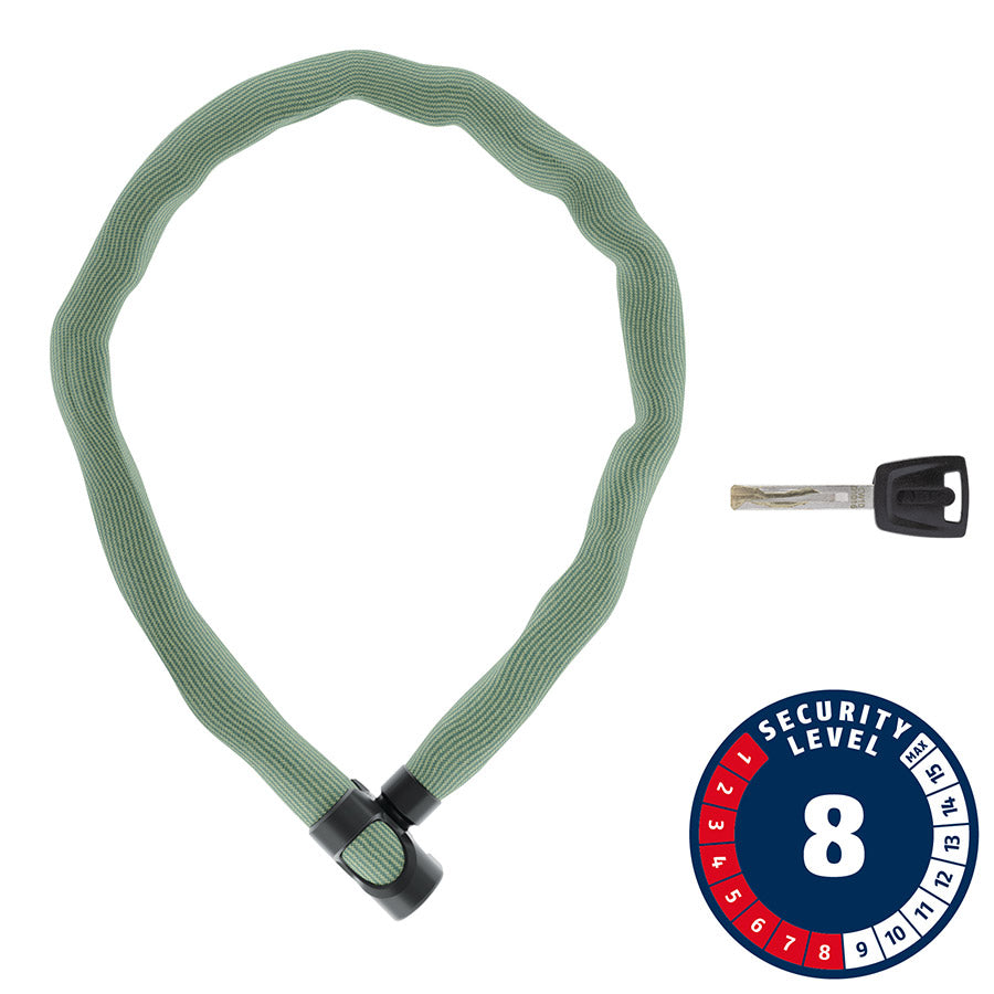 810706-04::0::810706-04::Abus, IVERA 7210K, Cadenas à chaîne, Clé, 7mm, 100cm, 3.6', Bike Packing