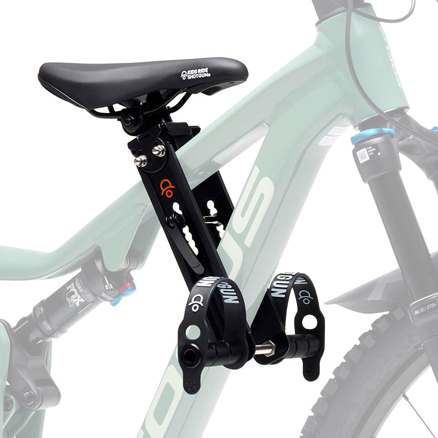 Shotgun child seat on frame