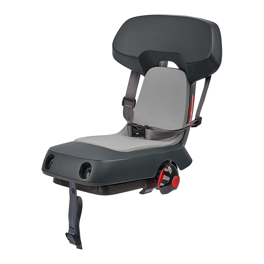 830109-01::0::830109-01::Polisport, Guppy JR, Siège de bébé, Sur support arrière (non inclus), Gris Foncé/Gris Päle, Gris