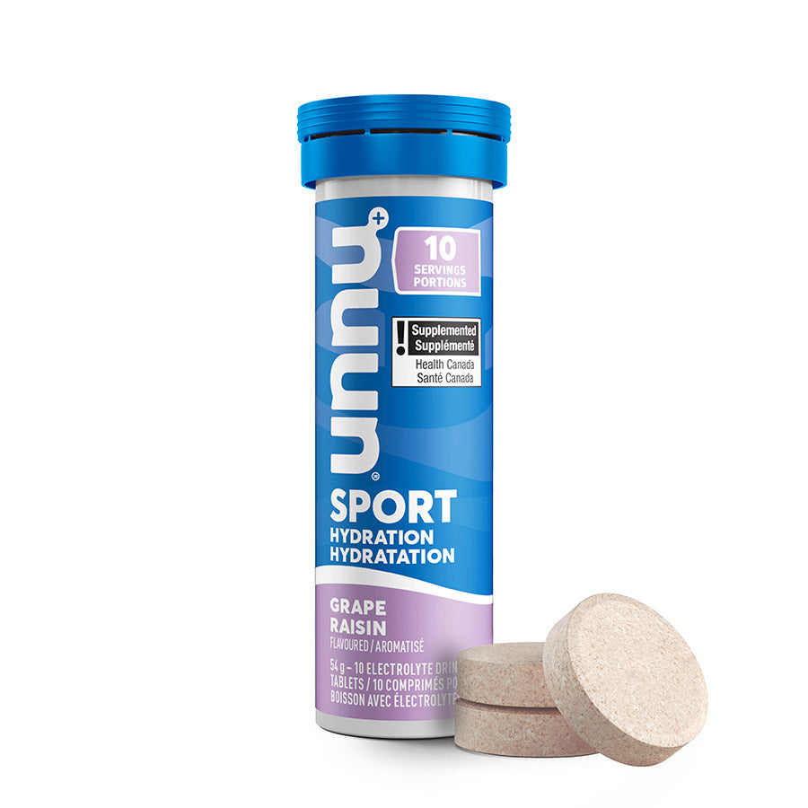 840508-03::1::840508-03::Nuun, Sport, Poudre, Raisin, Boîte de 8, 10 portions, 8pcs