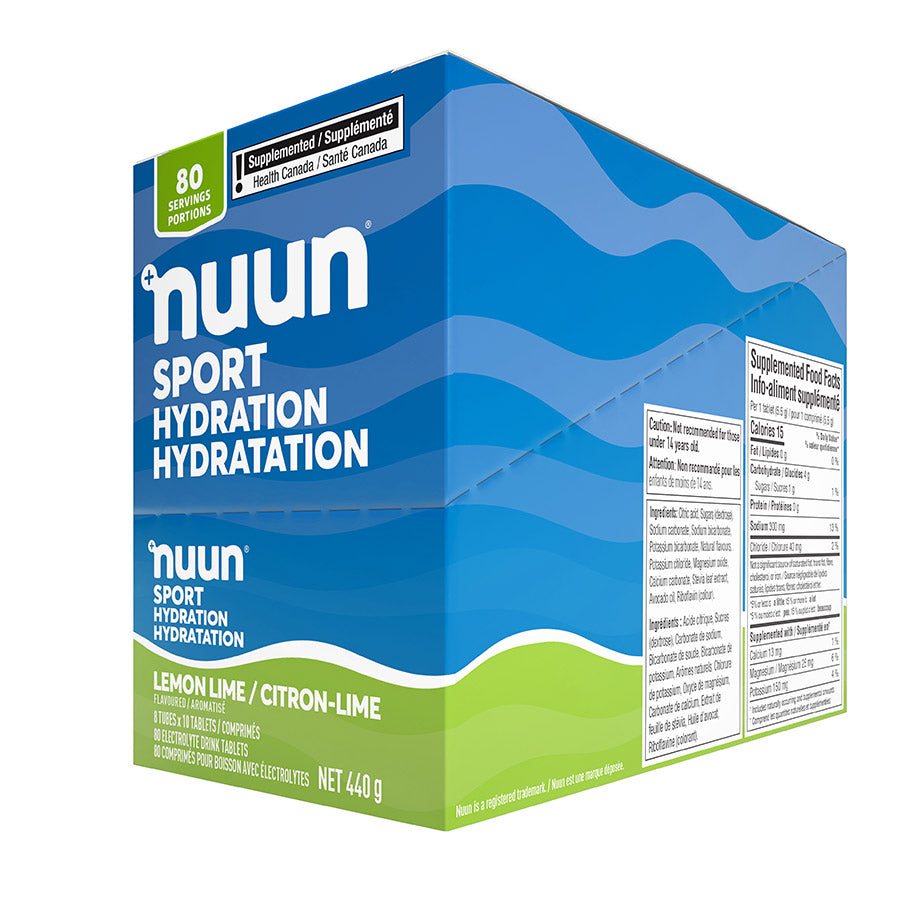 840508-04::3::840508-04::Nuun, Sport, Poudre, Citron/Lime, Boîte de 8, 10 portions, 8pcs