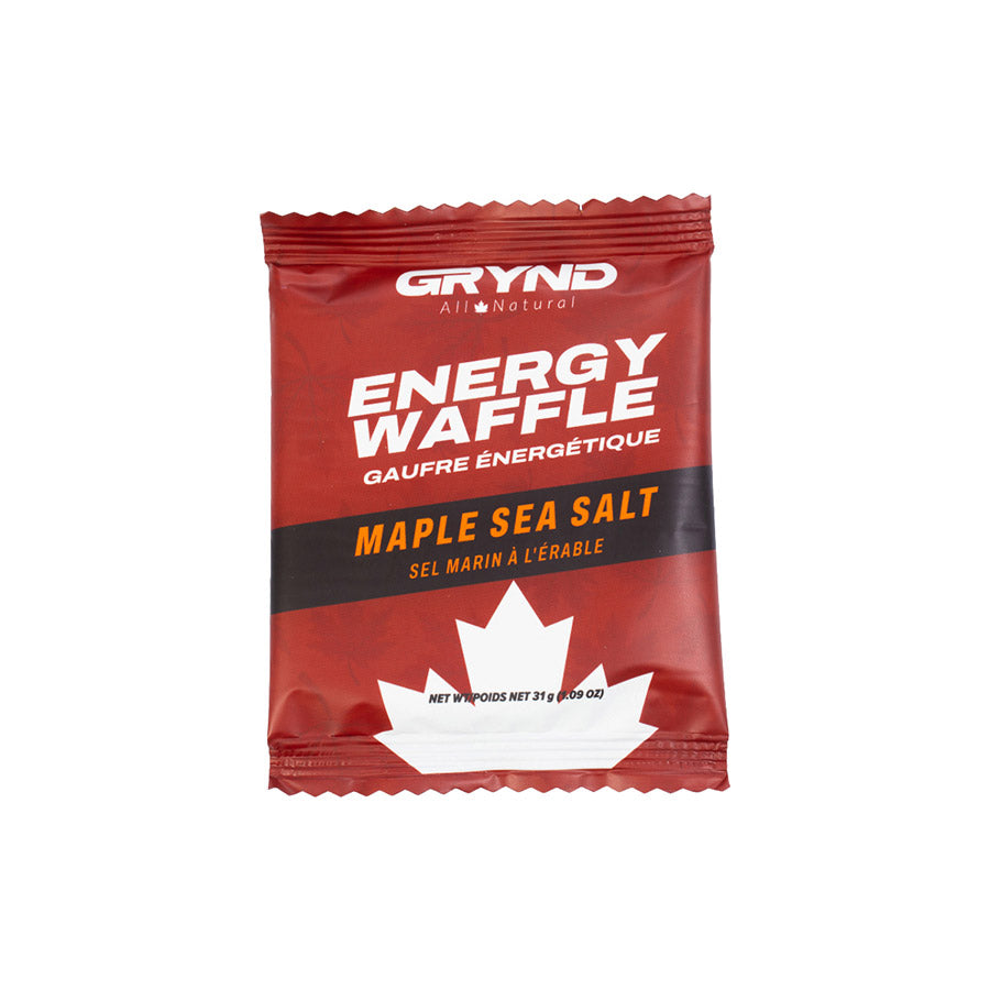 840512-01::0::840512-01::Grynd Energy, Gaufres à l'érable, Barres, Érable Sel de mer, 12pcs