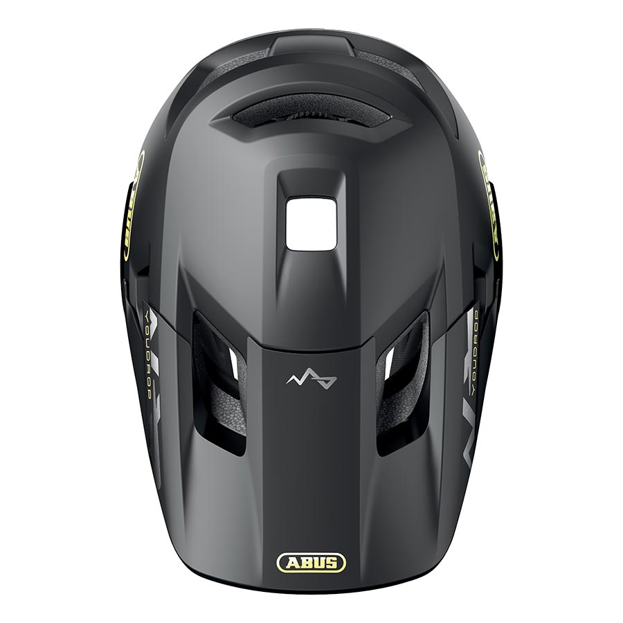 850552-01-S::3::850552-01-S::Abus, YouDrop FF, Casque VTT, S, 48 - 55cm, Noir Velours