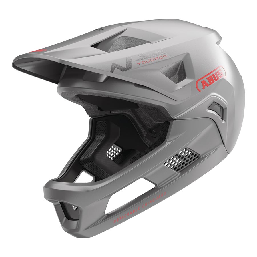 850552-05-S::2::850552-05-S::Abus, YouDrop FF, Casque VTT, S, 48 - 55cm, Argent Titane