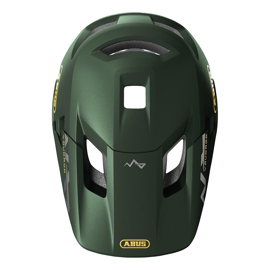 850552-06-S::5::850552-06-S::Abus, YouDrop FF, Casque VTT, S, 48 - 55cm, Vert Mousse