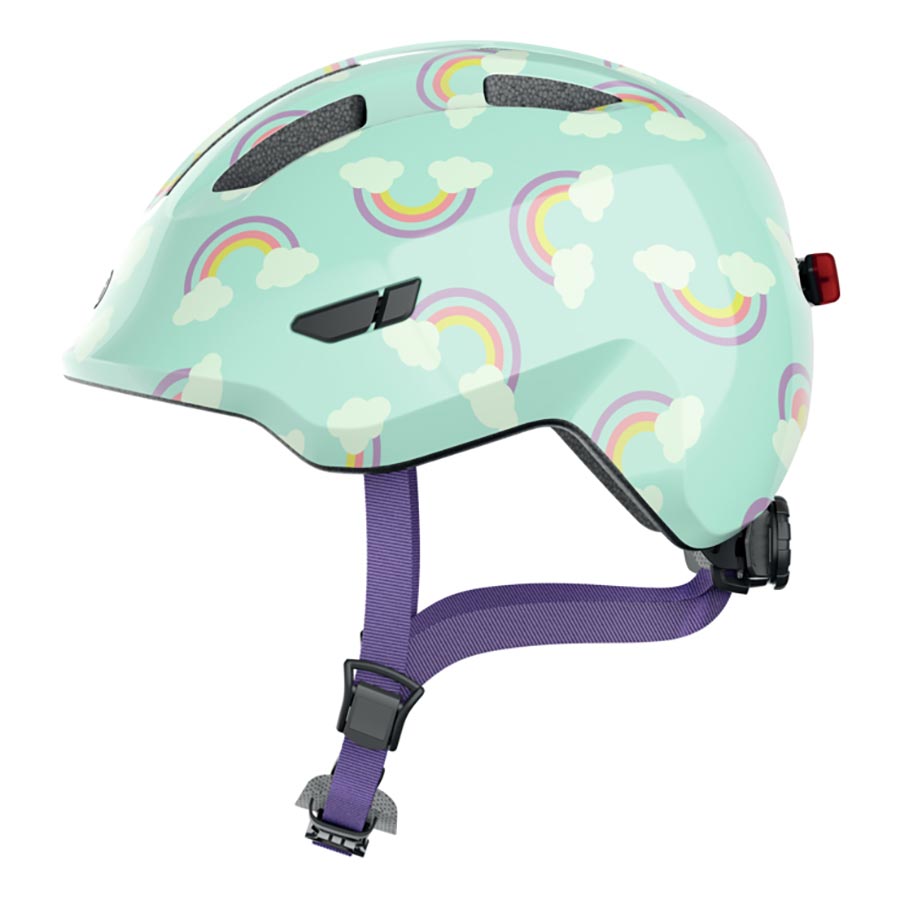 850556-01-M::0::850556-01-M::Abus, Smiley 3.0 LED, Casque, M, 50 - 55cm, Arc-en-ciel Bleu
