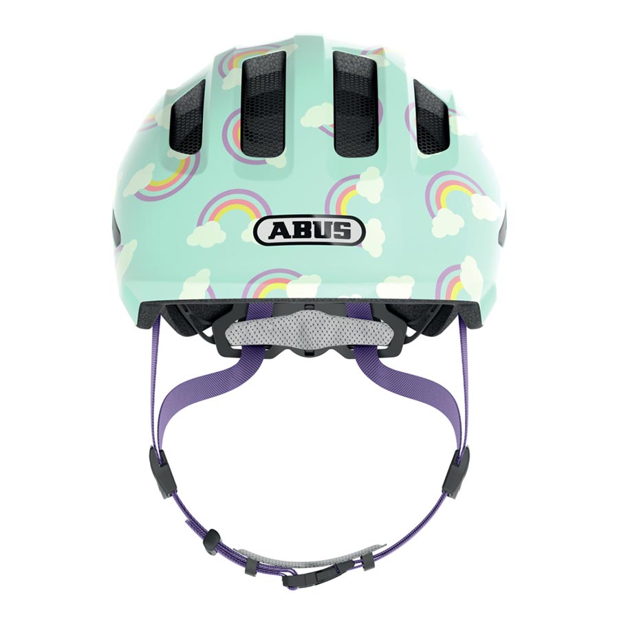 850556-01-S::1::850556-01-S::Abus, Smiley 3.0 LED, Casque, S, 45 - 50cm, Arc-en-ciel Bleu