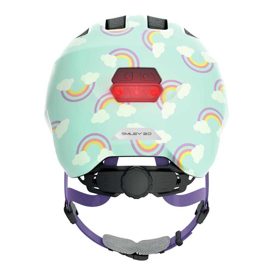 850556-01-S::2::850556-01-S::Abus, Smiley 3.0 LED, Casque, S, 45 - 50cm, Arc-en-ciel Bleu