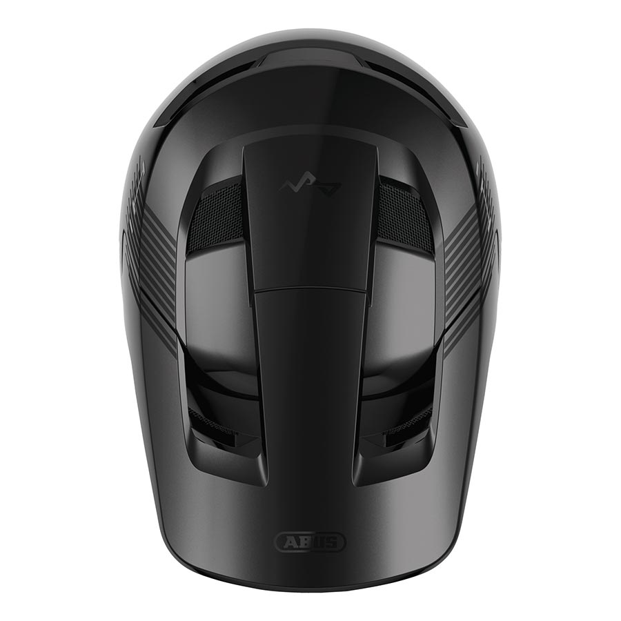 850583-01-M::5::850583-01-M::Abus, HiDrop, Casque de descente, M, 57 - 58cm, Noir Lustré
