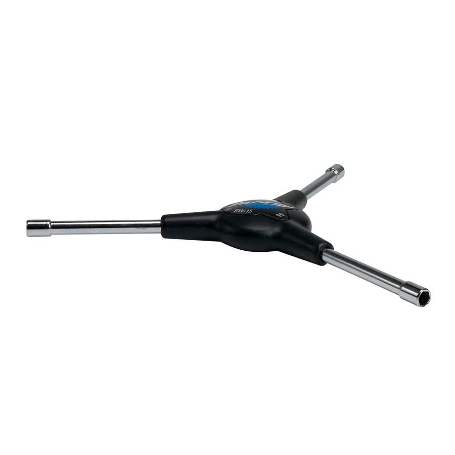 900337-01::0::900337-01::Park Tool, SW-15, Clé à rayons en Y, pour écrous internes, douilles 3.2mm carré, 5 et 5.5mm hexagonales