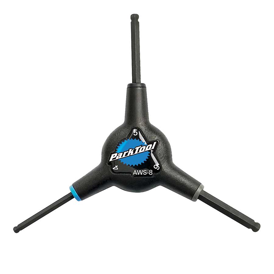 900460-01::0::900460-01::Park Tool, AWS-8, Clés hexagonales en Y avec bouts arrondis, 4mm, 5mm et 6mm