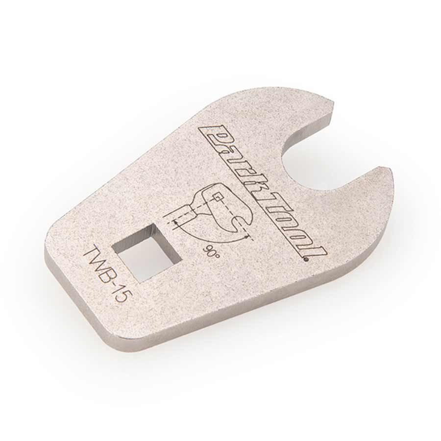 901096-01::0::901096-01::Park Tool, TWB-15, Clé à pédales 15mm avec prise 3/8'' pour clé dynamométrique