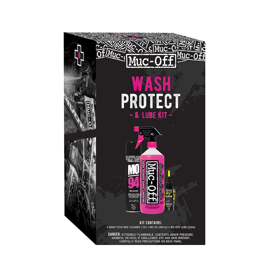 901213-02::0::901213-02::Muc-Off, Wash-Protect-Lube, Trousse d'entretien de vélo, Dry