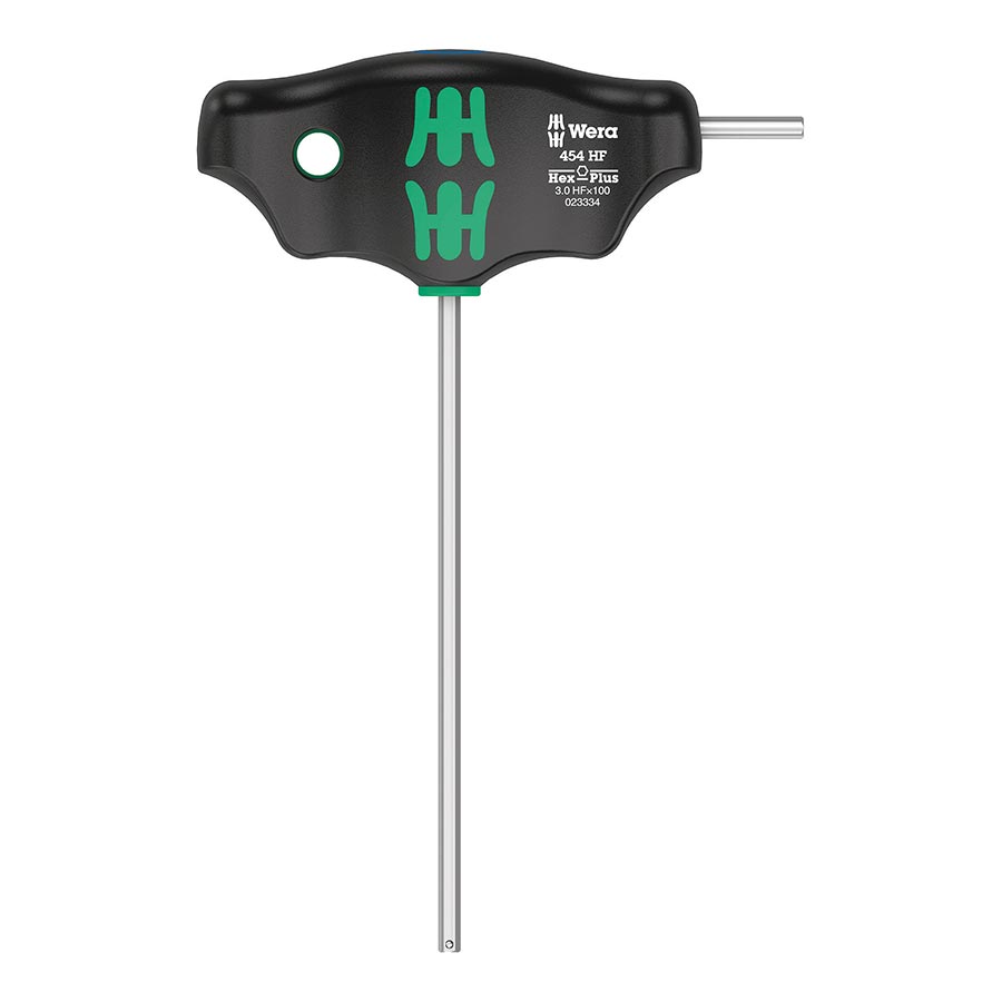 902229-03::0::902229-03::Wera, 454 T-handle Hex-Plus, Clé hexagonale, Hex 3.0 x100mm HF, Métrique