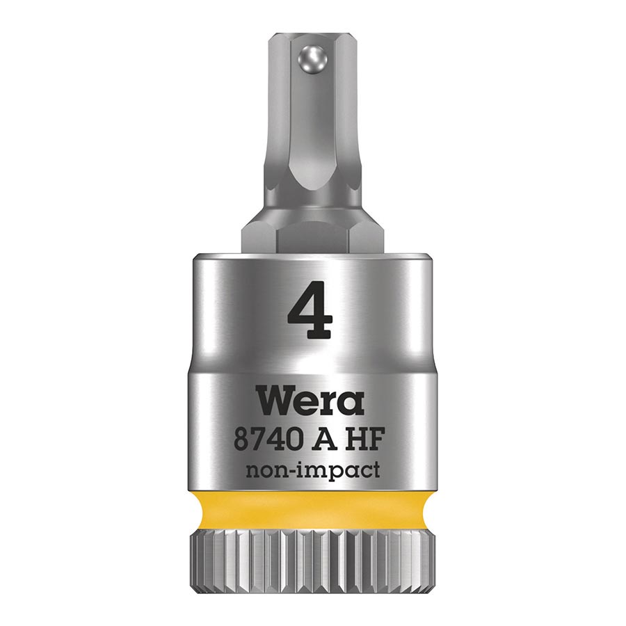 902278-02::0::902278-02::Wera, 8740A HF Zyklop, Prise 1/4'', Hex 4.0 x 28mm avec HF