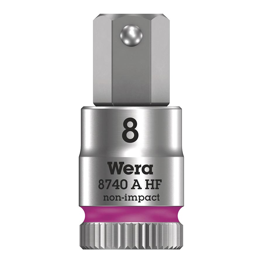902278-06::0::902278-06::Wera, 8740A HF Zyklop, Prise 1/4'', Hex 8.0 x 28mm avec HF