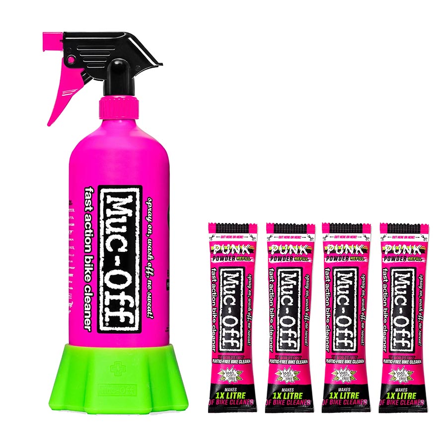 902400-01::0::902400-01::Muc-Off, Punk Powder, 4 x 30g et une bouteille d'aluminum