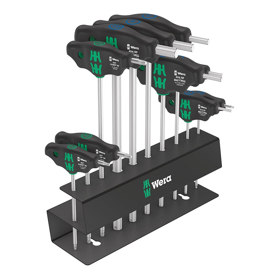 902406-01::0::902406-01::Wera, Ensemble Vélo 6, T-handle Hex et Torx Kit d'outils, 10, Ensemble