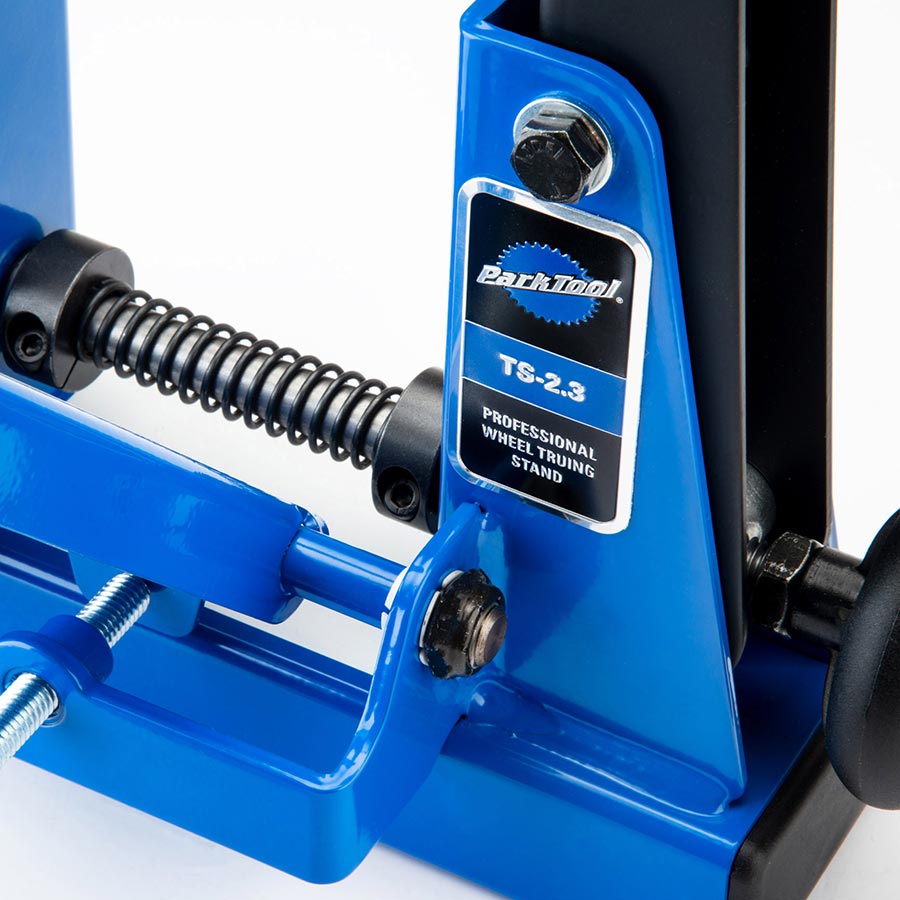 902490-01::3::902490-01::Park Tool, TS-2.3, Support de centrage de roues, Bleu