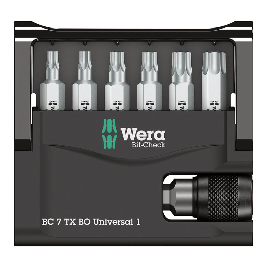 902506-01::1::902506-01::Wera, Bit-Check 7, : Torx BO, (1/4'' Hex), : T10, T15, T20, T25, T30, T40