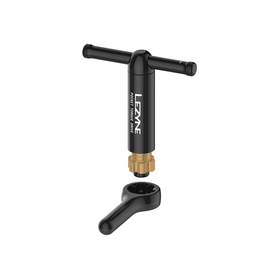 902508-01::0::902508-01::Lezyne, Pocket Torque Drive, Clé dynamométrique, : 1/4'' Hex, : Métrique, : 2.5, 3, 4, 5, T20, T25
