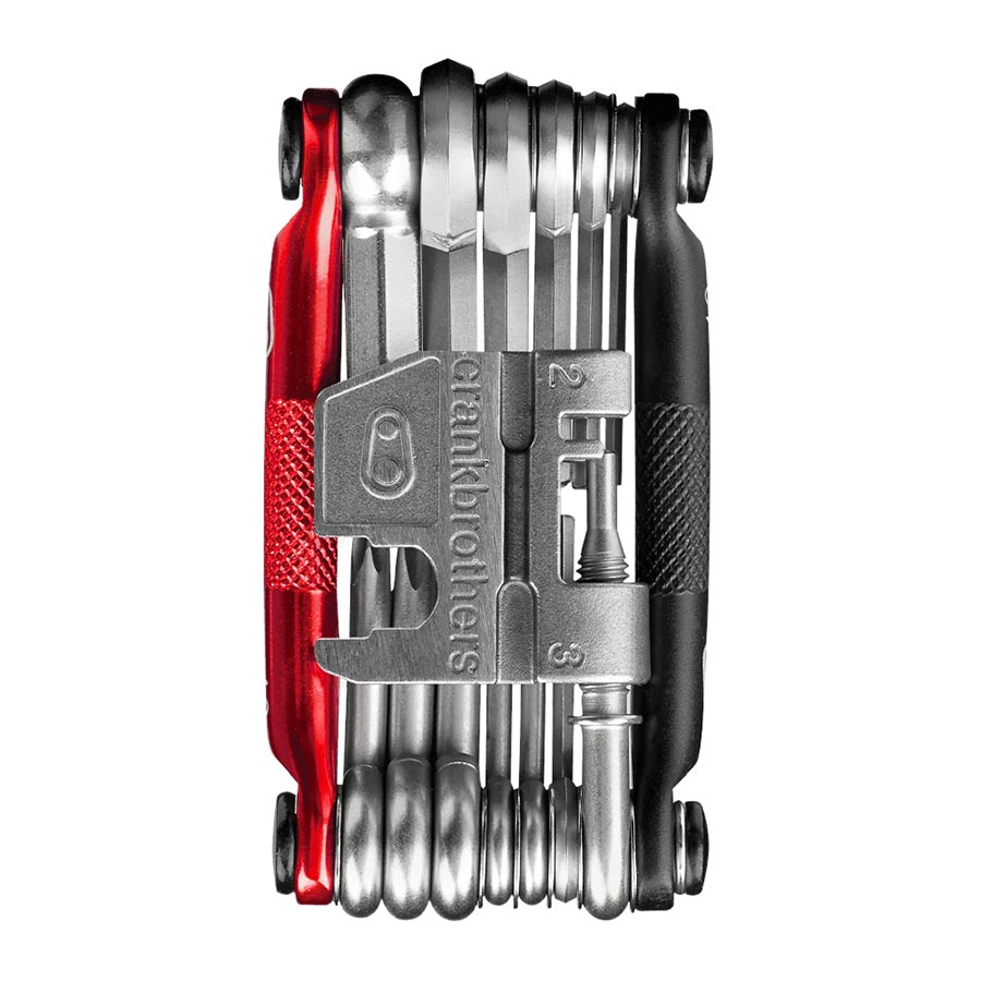 902878-01::0::902878-01::crankbrothers, Multi 19, Multioutil, Nombre d'outils: 19, Noir/Rouge