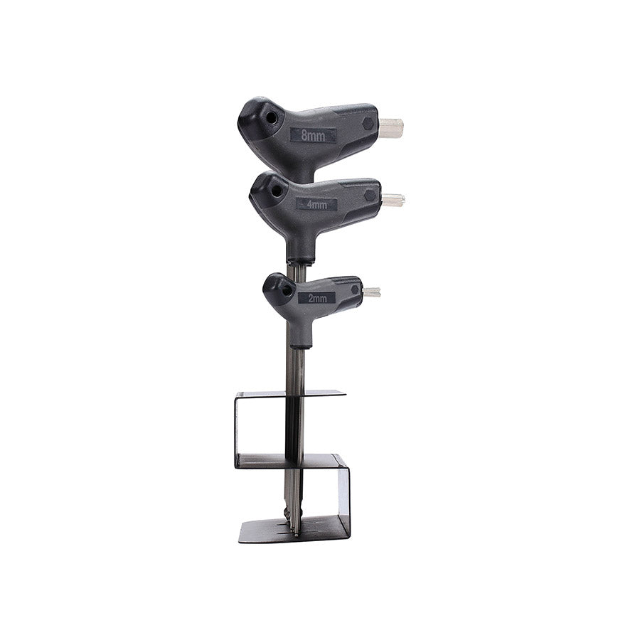 902927-01::2::902927-01::BBB Cycling, BTL-45S Hex-T Set, Jeu de clés hexagonales avec poitnée en T, Métrique, 2, 2.5, 3, 4, 5, 6, 8,10mm, T25