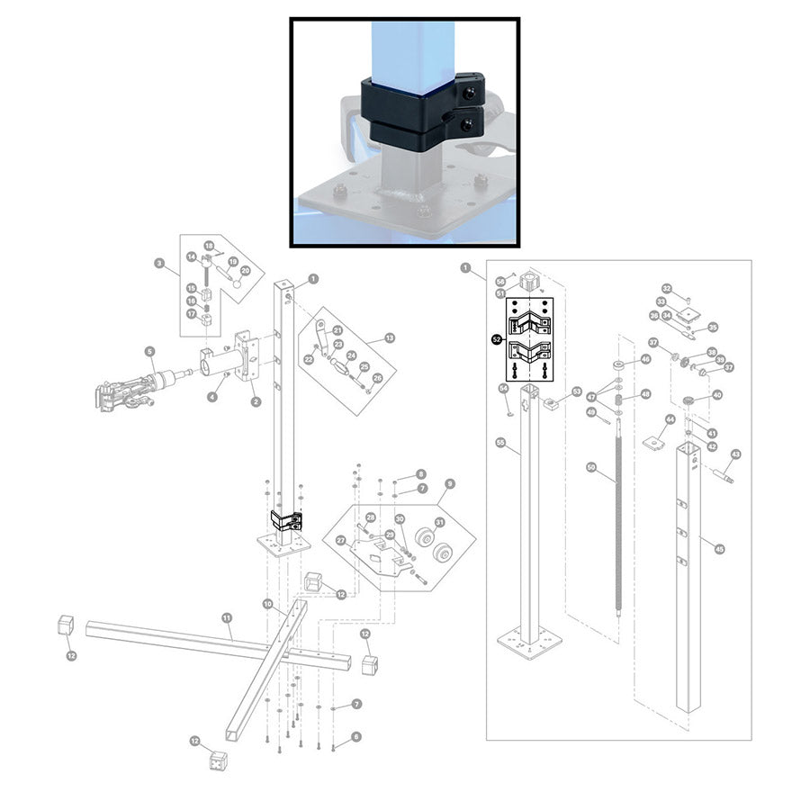 902976-01::1::902976-01::Park Tool, 3946.2A, Roulements inférieur pour PRS-30