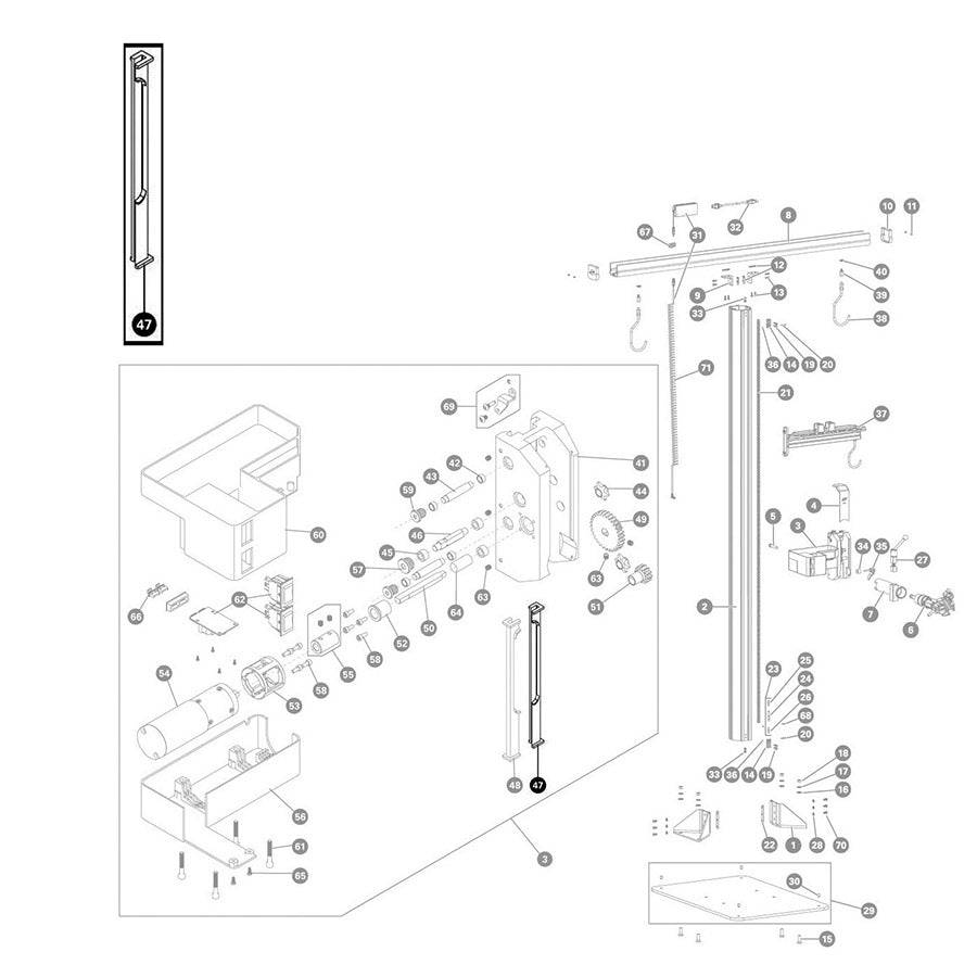 903000-01::0::903000-01::Park Tool, 2129.2 Roulement de chariot pour PRS-33 et PRS-33.2, Côté droit