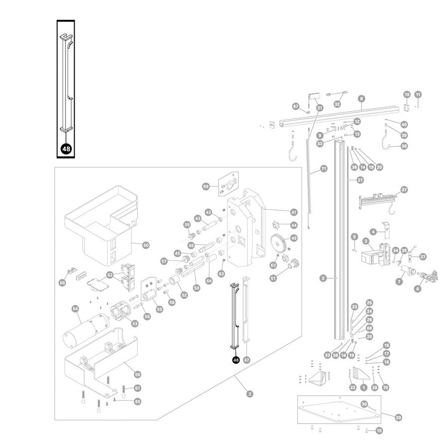 903001-01::0::903001-01::Park Tool, 2130.2 Roulement de chariot pour PRS-33 et PRS-33.2, Côté gauche