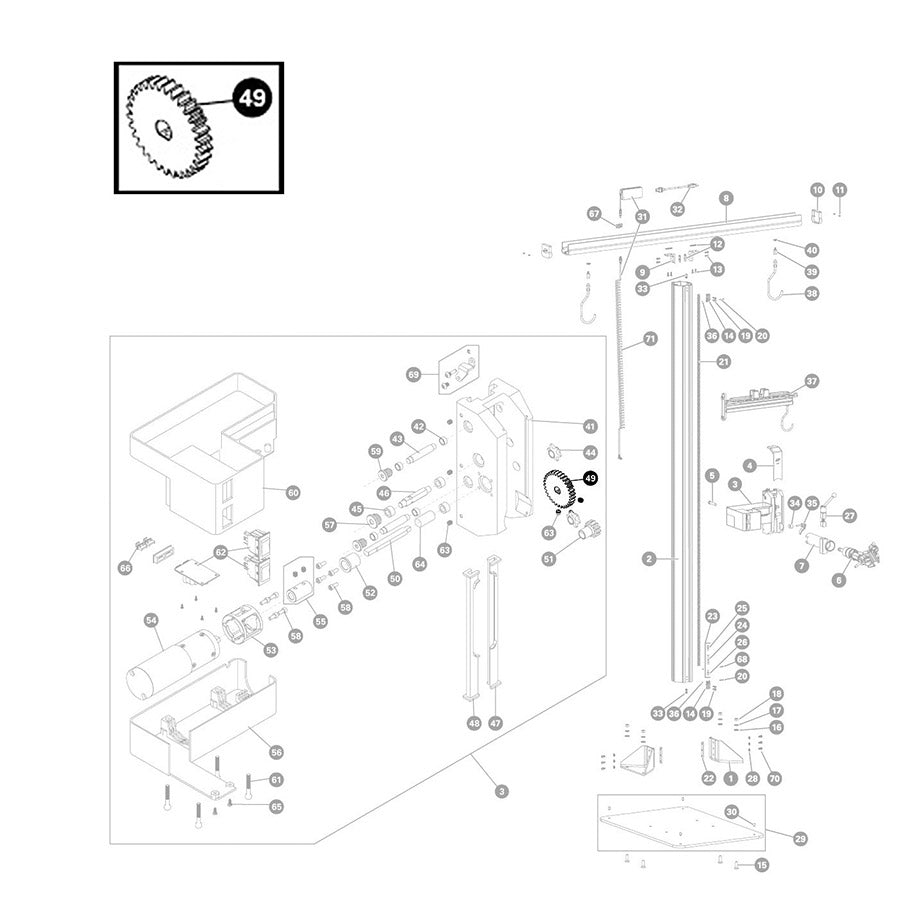 903002-01::0::903002-01::Park Tool, 2131 Engrenage et pignon d'entraînement pour PRS-33 et PRS-33.2