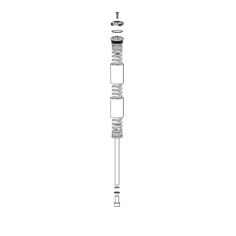 942226-02::0::942226-02::RockShox, XC30, Très ferme (noir) 100 mm-27 100 mm - XC30 27.5 A1-A3/30 Argent 27.5/29 A1