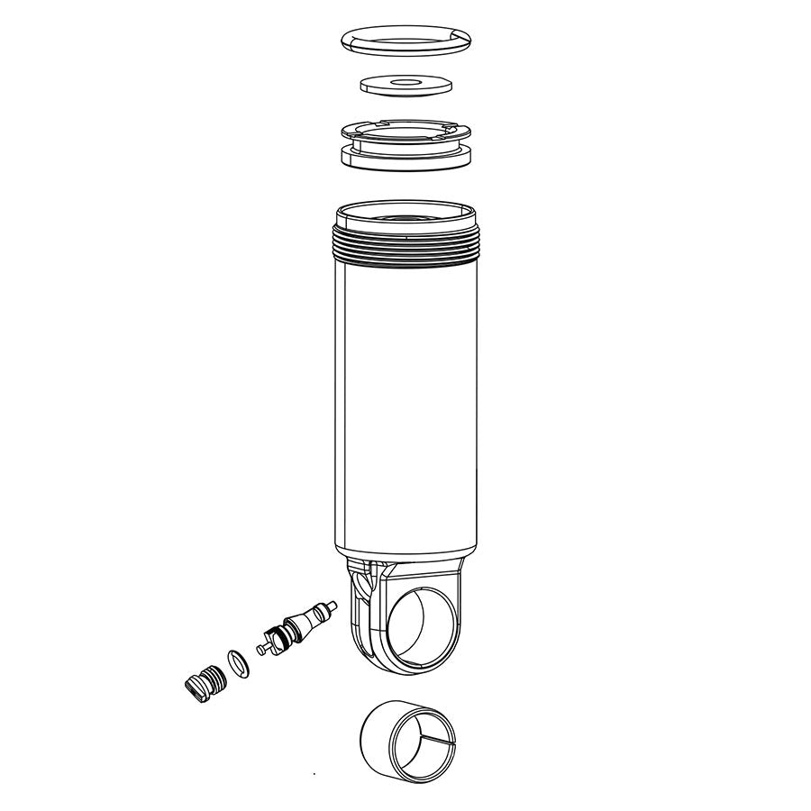 942520-09::0::942520-09::RockShox, Amortisseur/Piston Flottant - Monarch 2014-2017, Corps d'amortisseur, 197x57 2014-2016 Trek