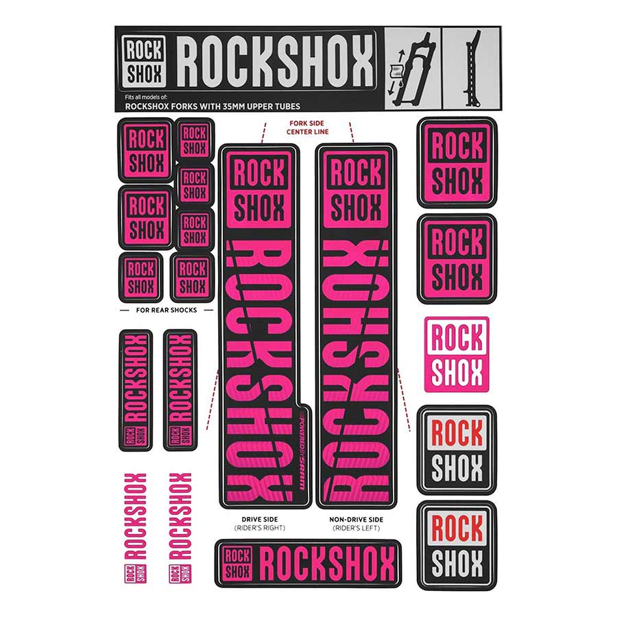 942521-07::0::942521-07::RockShox, Autocollants 35mm 2018, Magenta, Kit