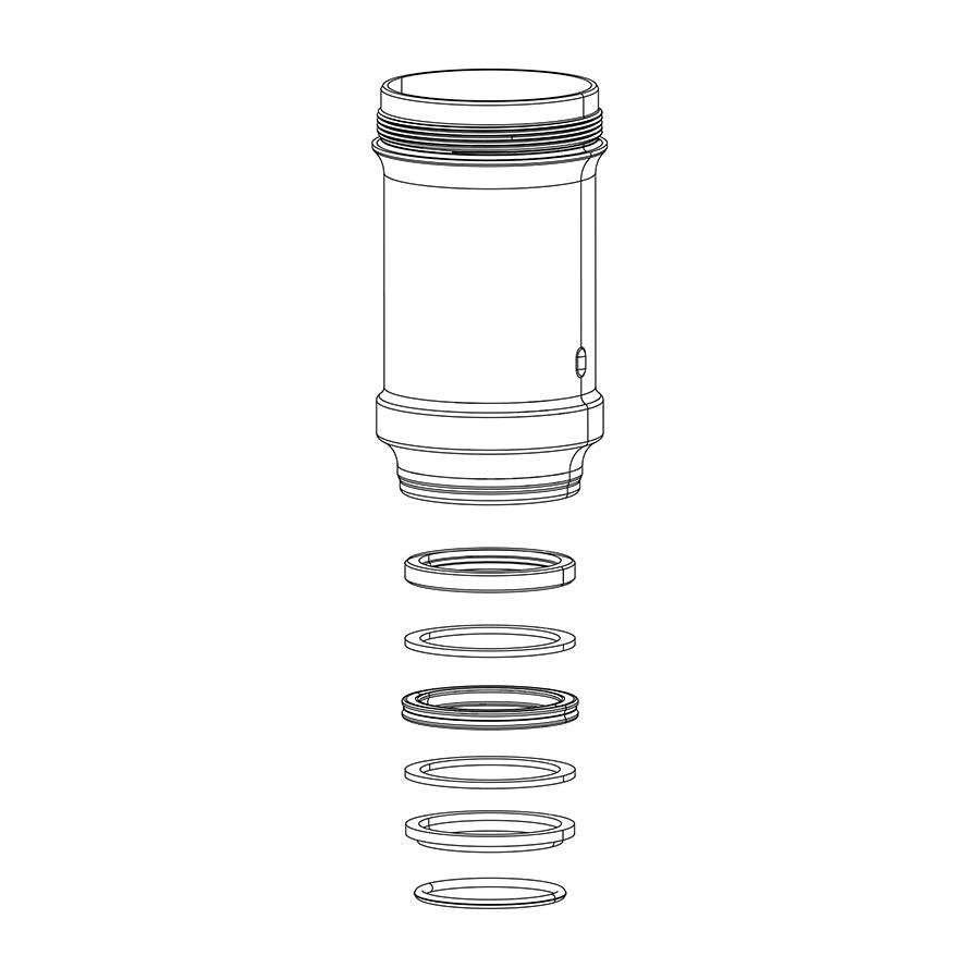 942588-05::0::942588-05::RockShox, Réservoir d'air pour Monarch B1, C1, D1, Réservoir d'air pour amortisseur, 152x31 - Monarch B1 (Plus, RL, XX), C1 (R, RT, RT3), D1 (RT3)