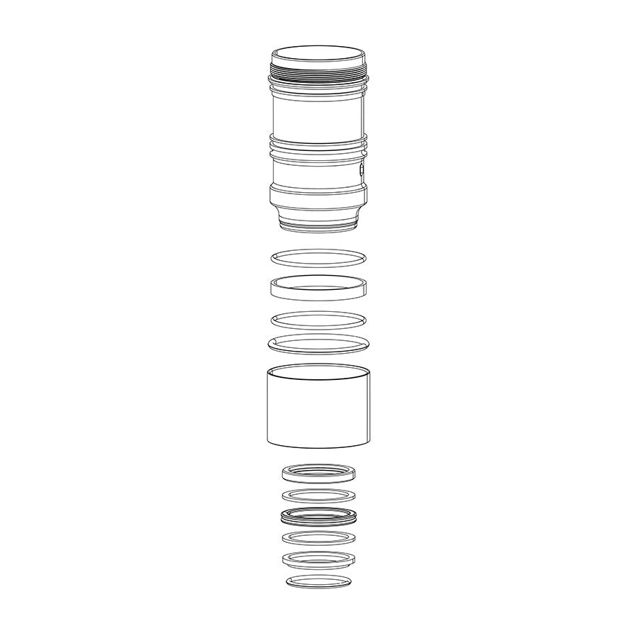 942588-11::0::942588-11::RockShox, Réservoir d'air pour Monarch B1, C1, D1, Réservoir d'air pour amortisseur, 165x38 Debonair - Monarch B1 (Plus, RL, XX), C1 (R, RT, RT3), D1 (RT3)