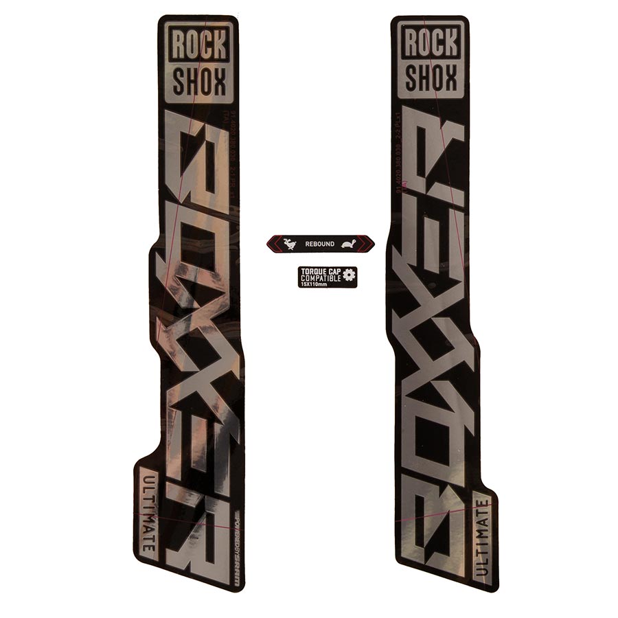 942612-01::0::942612-01::Rockshox, Autocollants BoXXer Ultimate, Gloss Polar pour jambage Noir Lustré