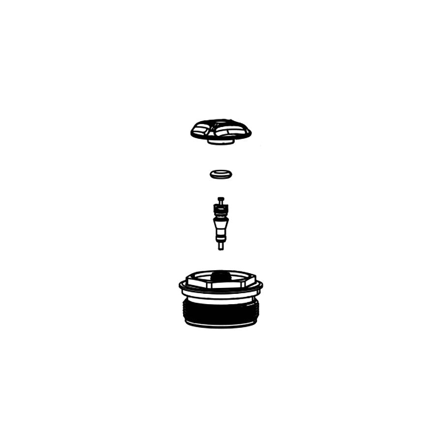 942872-01::0::942872-01::RockShox, Bouton d'ajustement pour ressort à air pour XC32/ReconS BLK, 11.4018.012.000