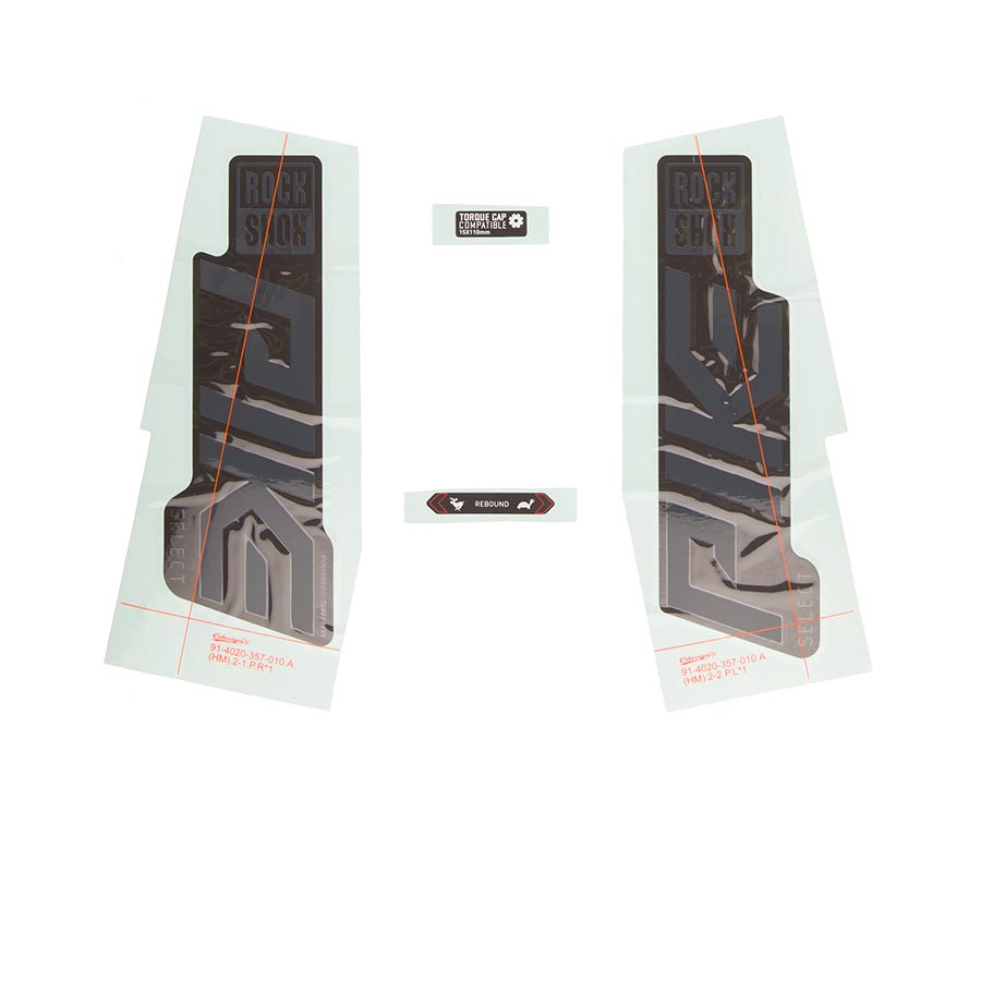 942944-01::0::942944-01::RockShox, Autocollants pour Pike SEL Grey/Black, 11.4018.105.005