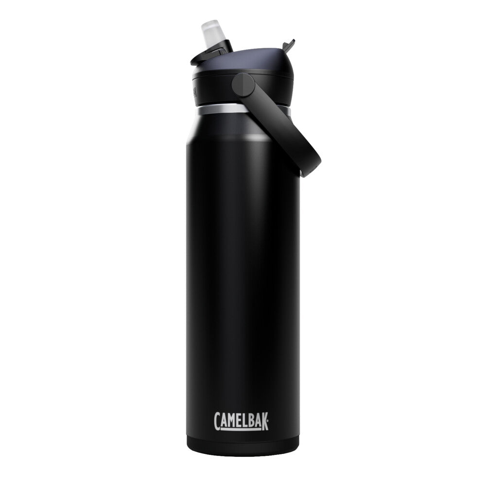 C-2855001001::0::C-2855001001::THRIVE FLIP STRAW ACIER INOX. ISOLÉ 1L NOIR