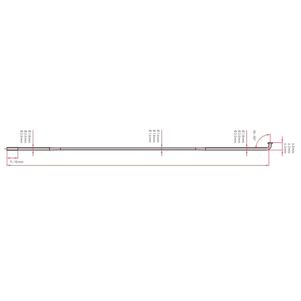 DT-SCOS20310S1::1::DT-SCOS20310S1::COMP STRAIGHT 2.0/1.8/ 2.0 NOIR 100PCS 310MM
