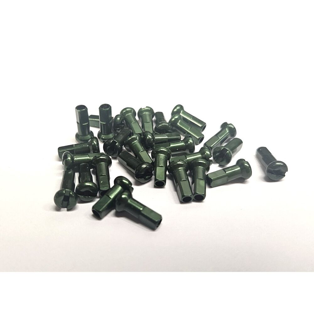 DT-N0AA20120O01::0::DT-N0AA20120O01::STANDARD ALUM NIPPLE 2.0X12MM 100PCS GREEN