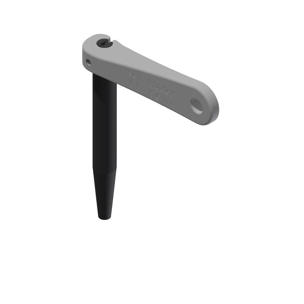 DT-TTSE23007S::0::DT-TTSE23007S::CLE SUPPORT POUR RAYON 1.3-1.6MM SEMI-BLADED