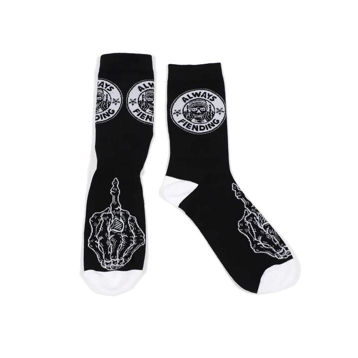 FN-AC-999BLK::0::FN-AC-999BLK::FIEND SOCKS BLACK 