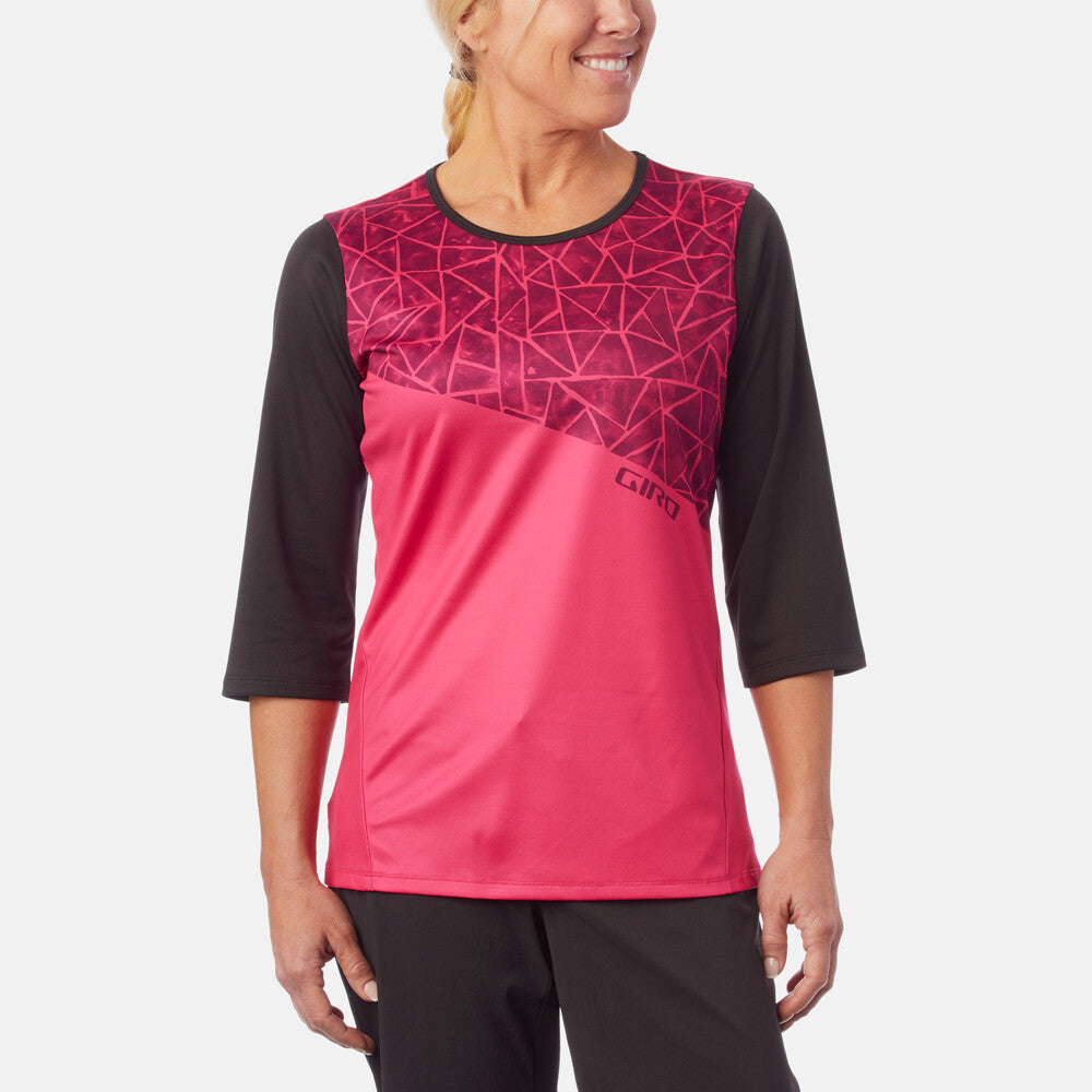 GA-7086088::0::GA-7086088::#W ROUST 3/4 MTB JERSEY BRTPNK CRYSTL S