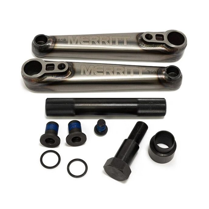 ME-CR3100RAW165::0::ME-CR3100RAW165::MERRITT V2 BATTLE CRANKS RAW 165MM