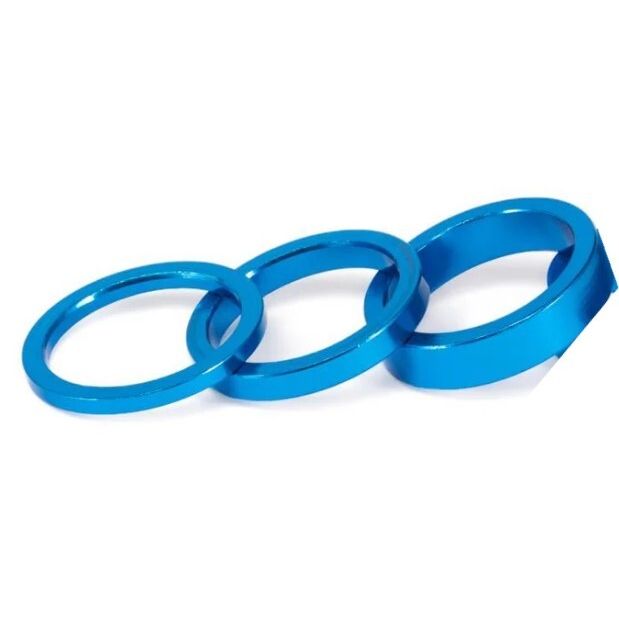 ME-HEATH9100BLU::0::ME-HEATH9100BLU::THEORY 1-1/8" HEADSET SPACERS 2,5,10MM BLUE