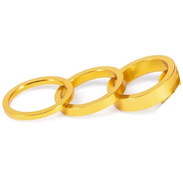 ME-HEATH9100GOL::0::ME-HEATH9100GOL::THEORY 1-1/8" HEADSET SPACERS 2,5,10MM GOLD